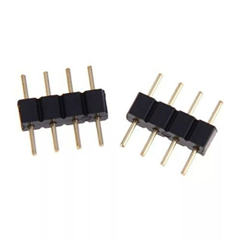 Set đầu nối nguồn đực cái cho led RBG, chân JUMP 4P cho nối đèn 5050, 3528, SMD