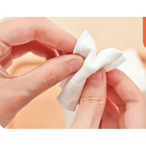 Bông tẩy trang 222 miếng,có kéo zip tiện lợi