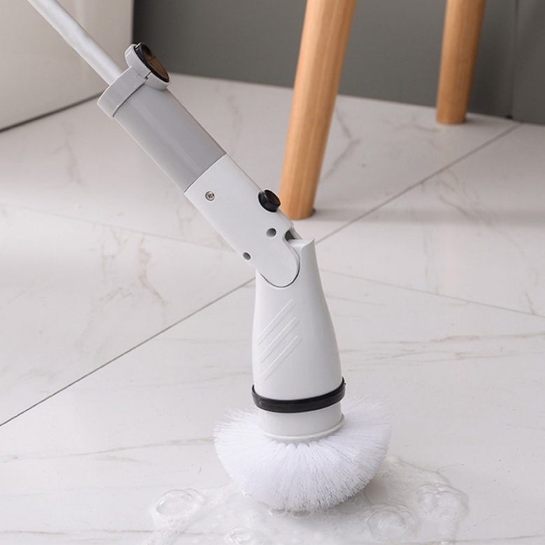 Chổi Điện Đa Năng Chà Nhà Vệ Sinh-Tặng 4 Đầu Thay Thế Cọ Rửa Thông Minh-Bảo Hành 12 Tháng