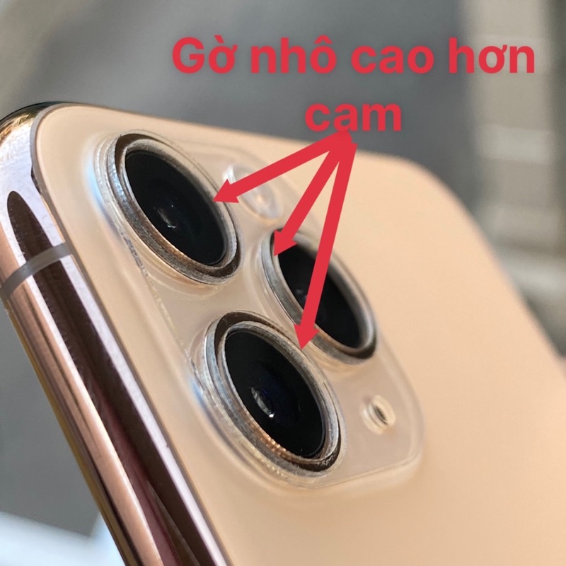 Dán bảo vệ camera toàn diện bao gồm 3 nút và phần đáy