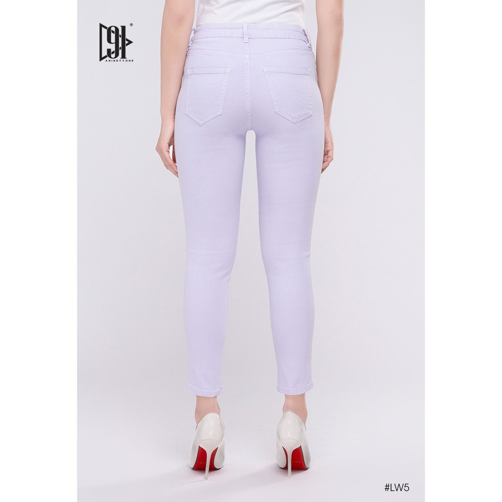 91 ANINETYONE - Quần Jeans Nữ Skinny LW005 (Tím nhạt)