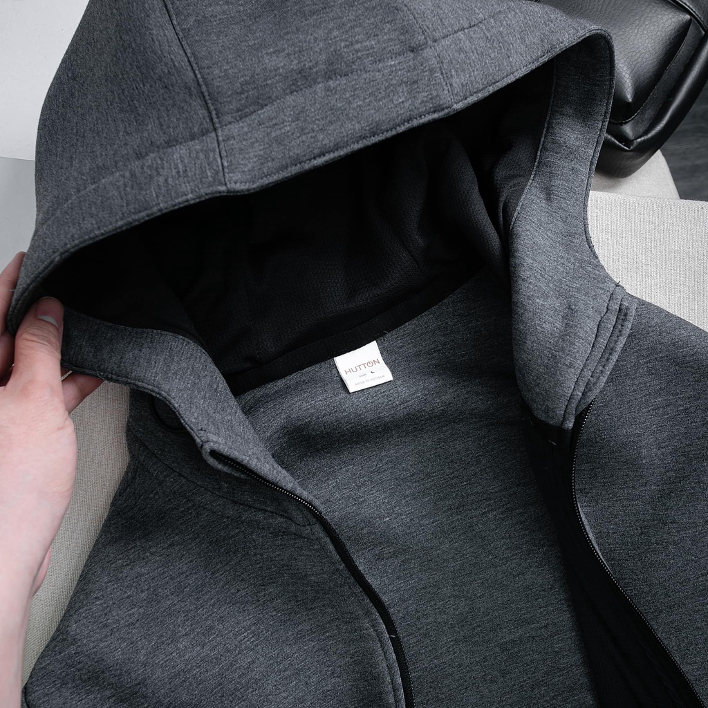ÁO HOODIE ÉP SIM HUTTON CHẤT PC XỐP HÀN MỀM MỊN, CO GIÃN TỐT