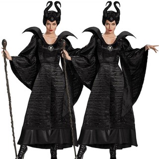 (Sẵn) Trang phục hoá trang maleficent/ Tiên Hắc Ám kèm mũ vải có sừng