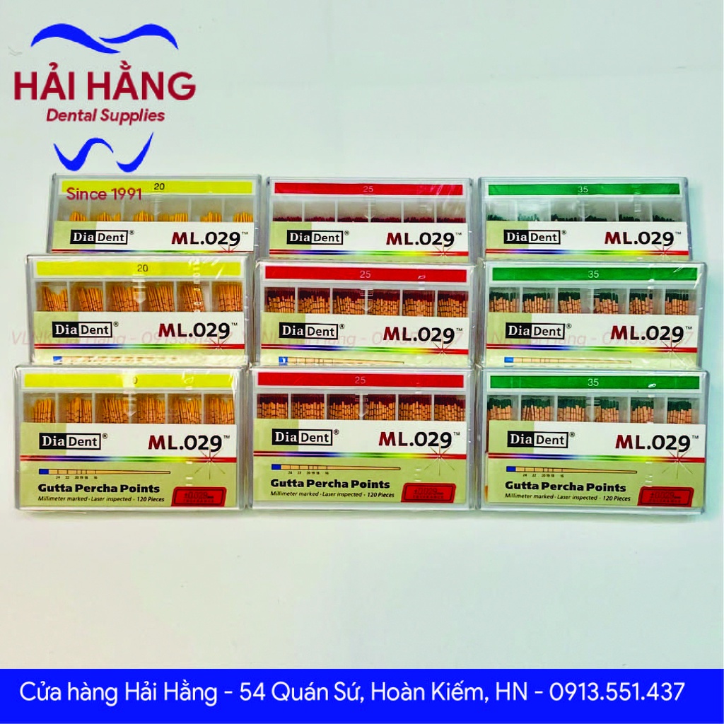 Côn Gutta Percha Points chính hãng Diadent