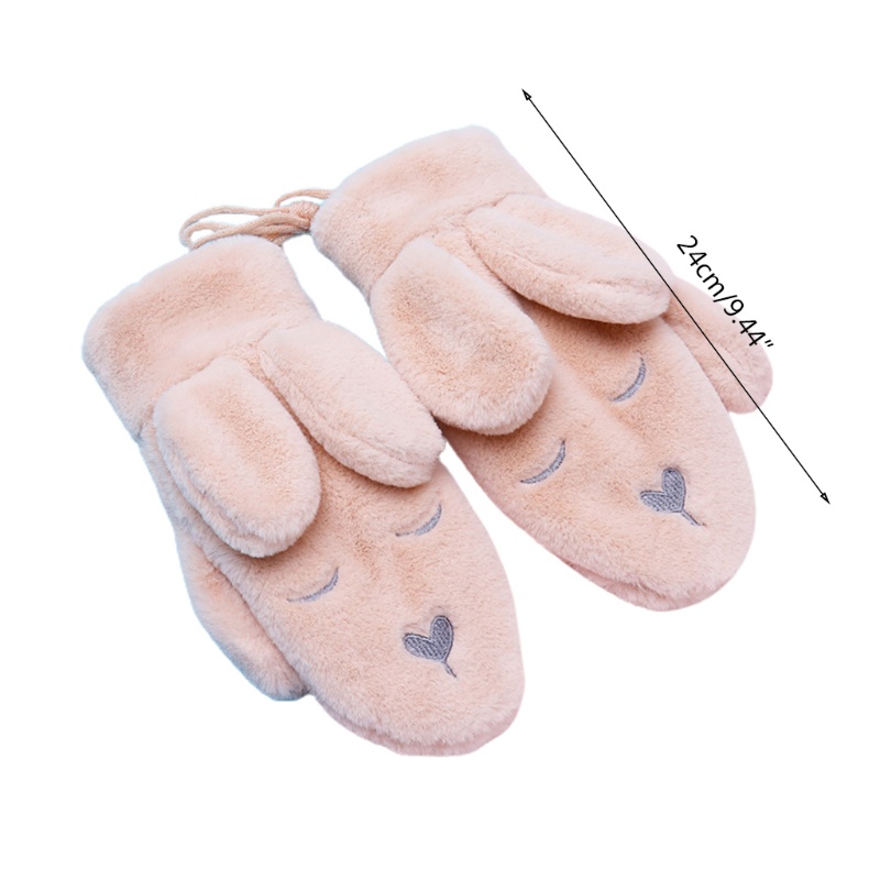 Găng Tay Giữ Ấm Hình Tai Thú Hoạt Hình Dễ Thương