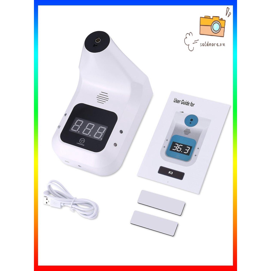 [SOE] Thermometer Practical Wall-mounted Non-contact Infrared Automatic Thermometer