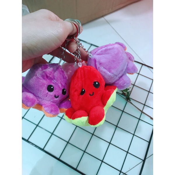 Móc khoá bạch tuộc cảm xúc kute