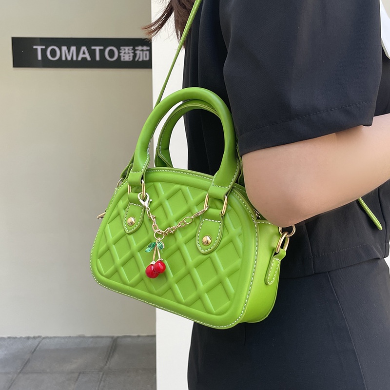 Túi Đeo Chéo Hình Vuông Nhỏ In Họa Tiết Lưới Đa Năng Thiết Kế Mới Thời Trang Mùa Hè Cho Nữ 2022