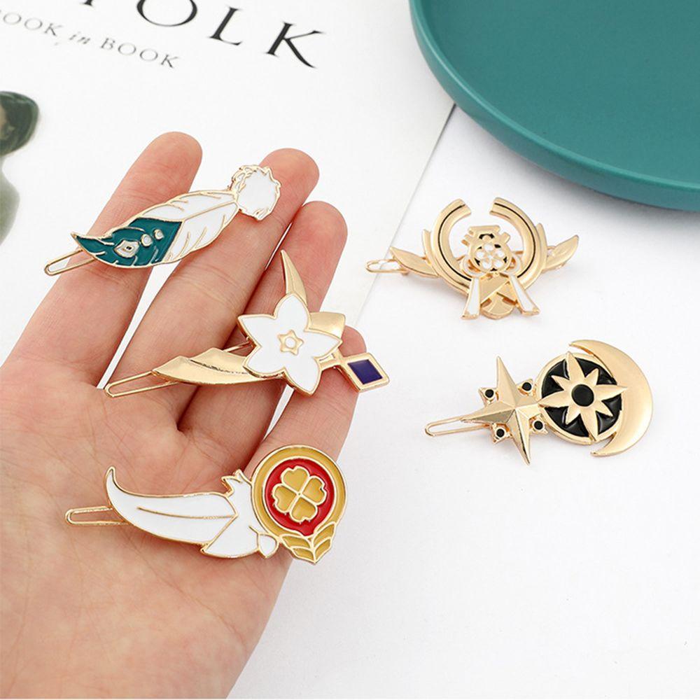 Xiantin Kẹp Tóc Kim Loại Thoáng Khí Hình Mona Klee Cho Nữ