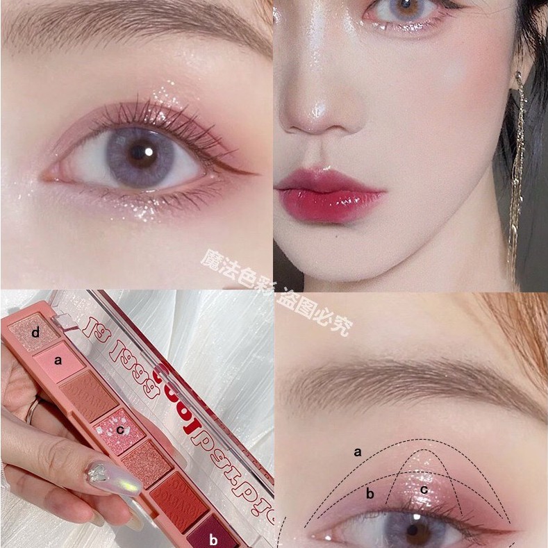 Bảng mắt Barbie Cool/Bảng mắt 8 ô phù hợp các tone trang điểm khác nhau | BigBuy360 - bigbuy360.vn