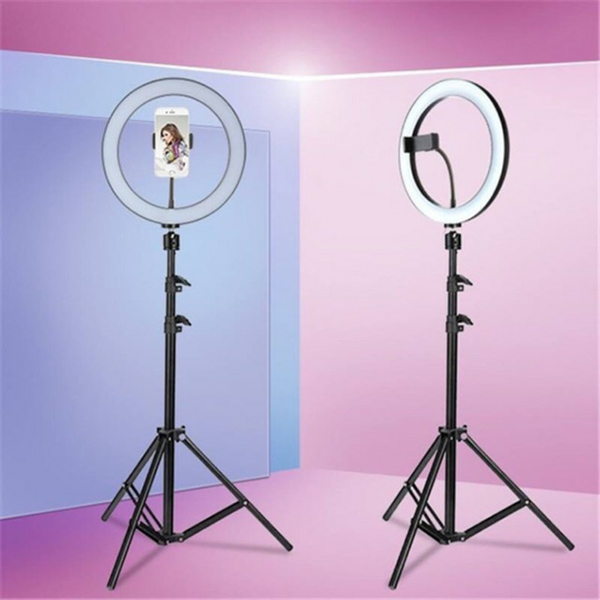 WHT New Style 2.1m Bracket 16cm/26cm/30cm Live Fill Light Anchor Beauty Ring Photography Lamp