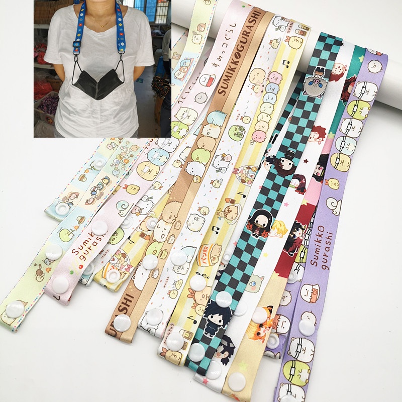 Y&amp;X Dây đeo khẩu trang cho bé, giữ khẩu trang chống thất lạc có hoạ tiết hoạt hình đáng yêu cho bé rất tiện dụng