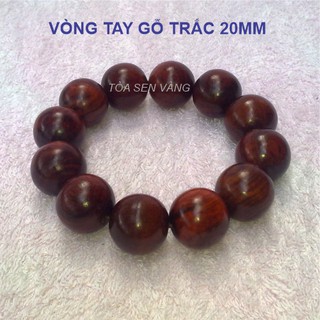 Vòng Đeo Tay Gỗ Trắc 20mm