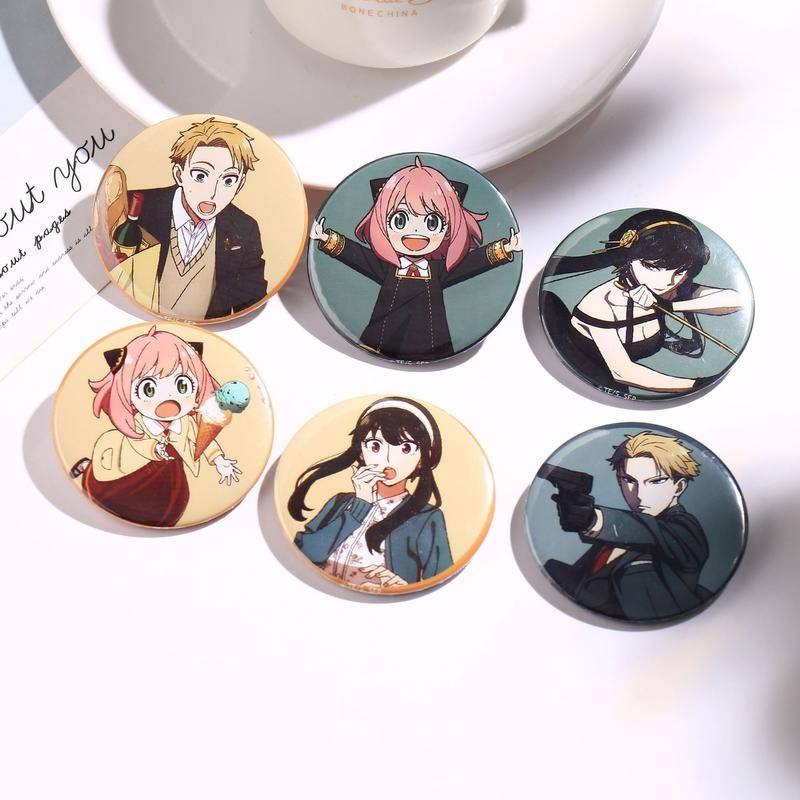 Huy Hiệu Cài Áo Hình Nhân Vật Hoạt Hình Nhật Bản 58mm