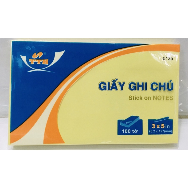 giấy note, giấy ghi chú size lớn 3x5in