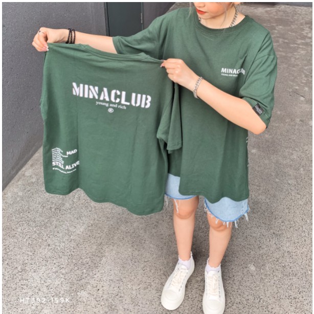 Áo thun/phông cộc tay unisex Mina studio HT392 chất liệu cotton thấm hút mồ hô | BigBuy360 - bigbuy360.vn