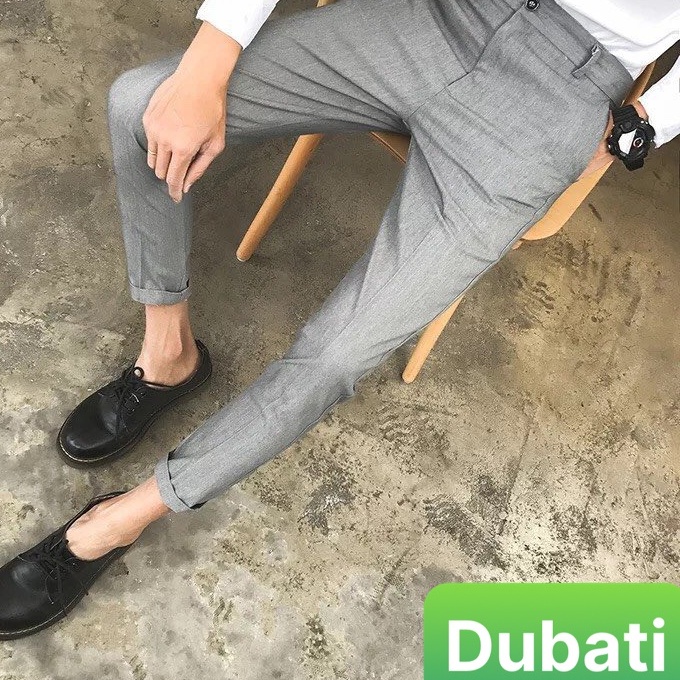 QUẦN TÂY ÂU NAM ỐNG CÔN CÔNG SỞ DÁNG ÔM CHẤT CO GIÃN- DUBATI FASHION