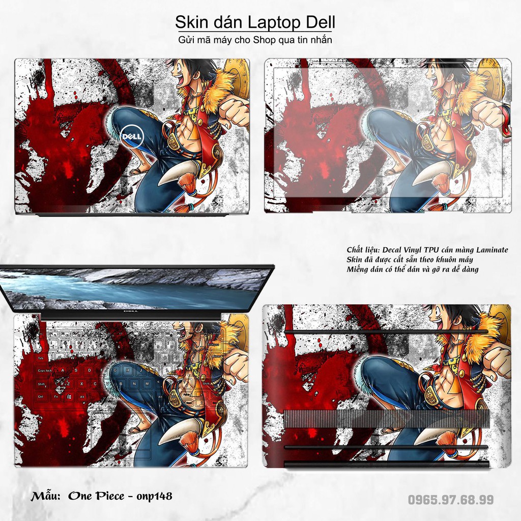 Skin dán Laptop Dell in hình One Piece _nhiều mẫu 18 (inbox mã máy cho Shop)