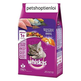 Thức ăn mèo whiskas 1.2kg Combo 3 Gói mix vị