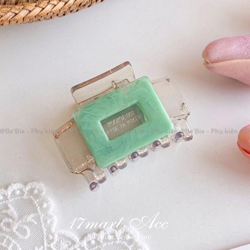 Kẹp càng cua vuông phối màu xinh xắn BeBie - BP308