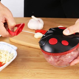 Máy xay thịt bằng tay có dây cót kéo