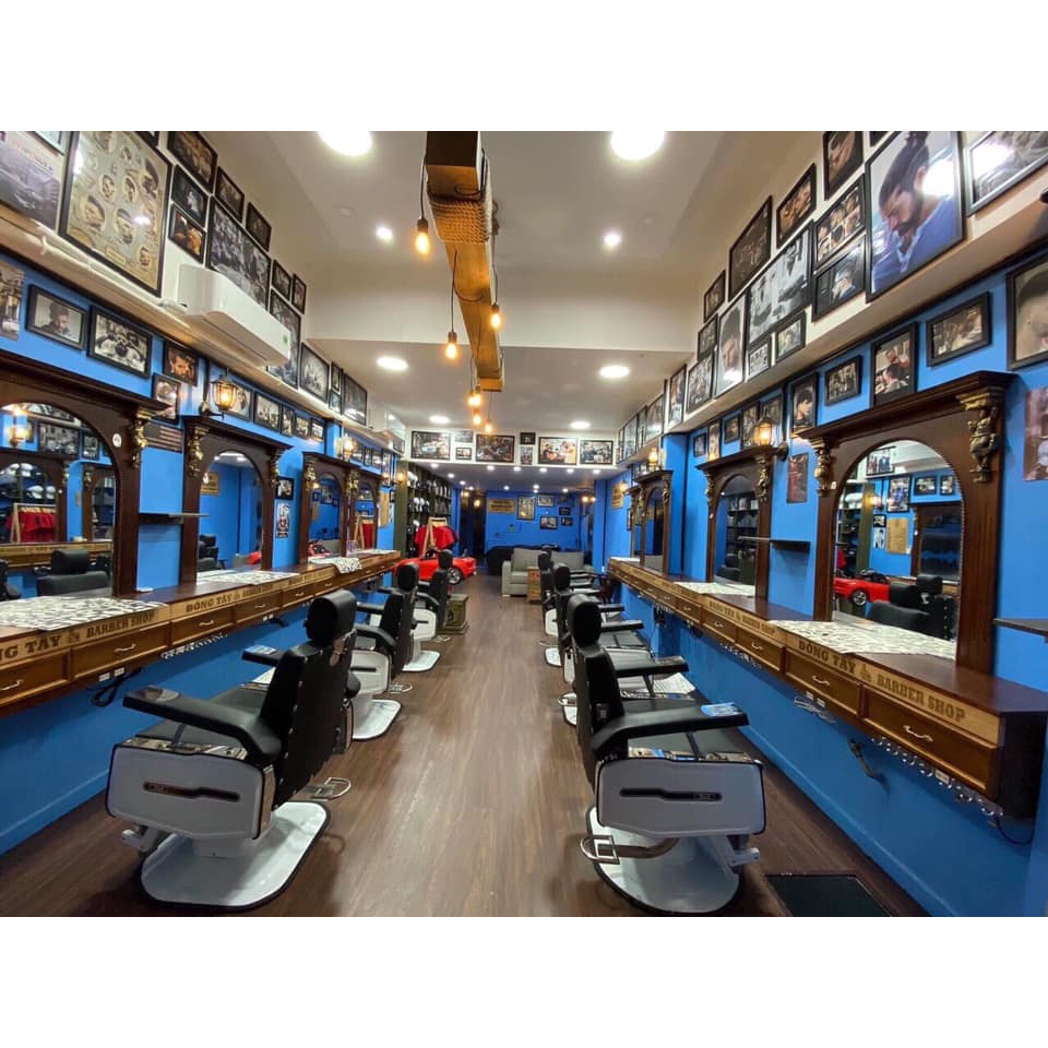 Album 20 Bộ Khung Tranh Tóc - Tranh Barber Shop Trang Trí Quán Tóc Có Khung và Phụ Kiện Treo Kèm Theo
