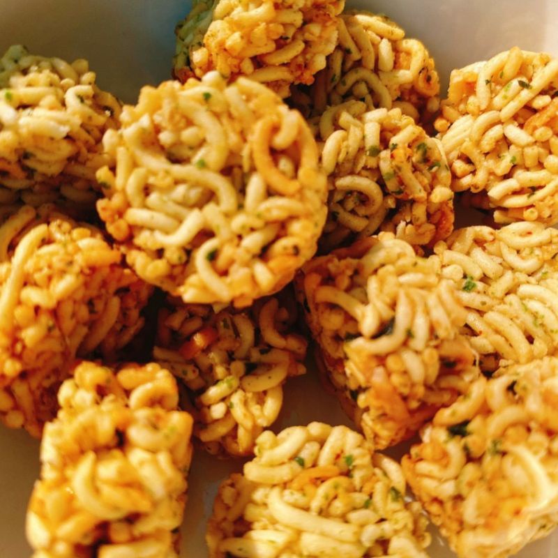Mì Snack Viên Ăn Liền Vị Gà Cay Thái Lan Gói 38g - Mì Ăn Sống Vị Gà Cay Thái Lan - Mì Snack Viên Ăn Liền