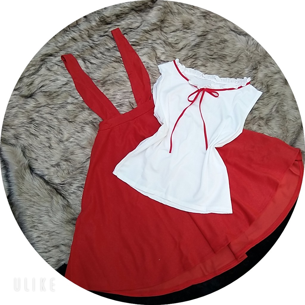 Set yếm xòe áo sn