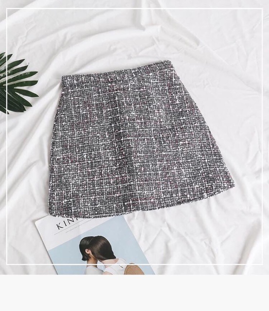 Chân váy dạ kim tuyến