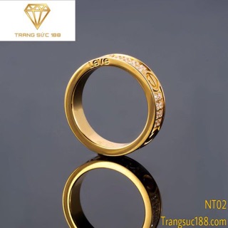Nhẫn titan ko đEn NT02