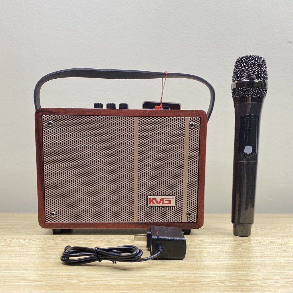 Loa Karaoke bluetooth KVG K5-30 Tặng Kèm 1 Micro Không Dây hỗ trợ USB, Thẻ Nhớ TF, Đài FM, Quay sách