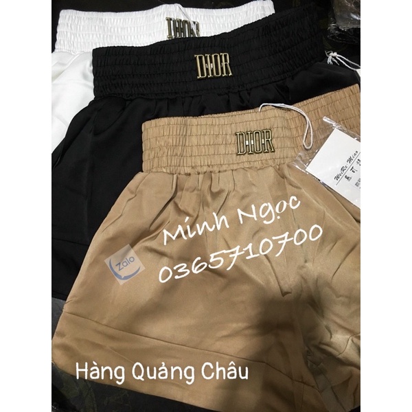Quần Short Nữ Cạp Cao Chun-Tag Mac Cha.nel-DI.OR