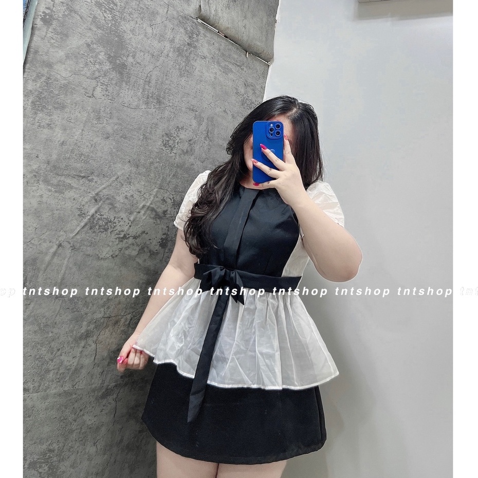 ÁO PHỐI TƠ NƠ TAY NGẮN [TNT SHOP BIGSIZE 60KG 90KG]