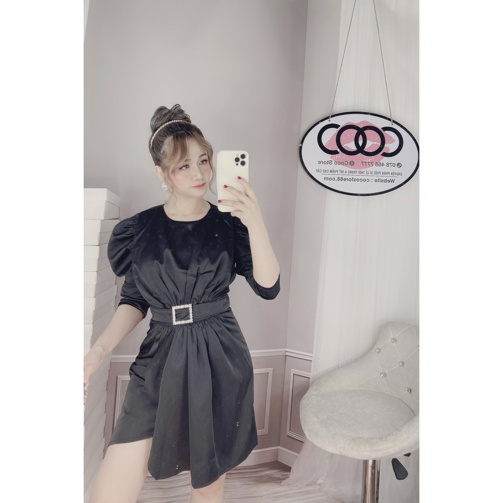Đầm dự tiệc dáng suông vải Lụa phong cách sang trọng đẳng cấp - DA004 | BigBuy360 - bigbuy360.vn