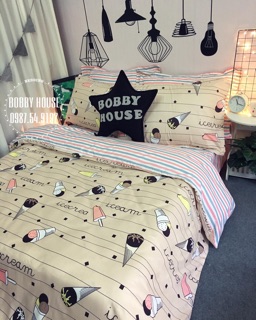 Mẫu mới bộ vỏ chăn ga Poly nhập T6/2018