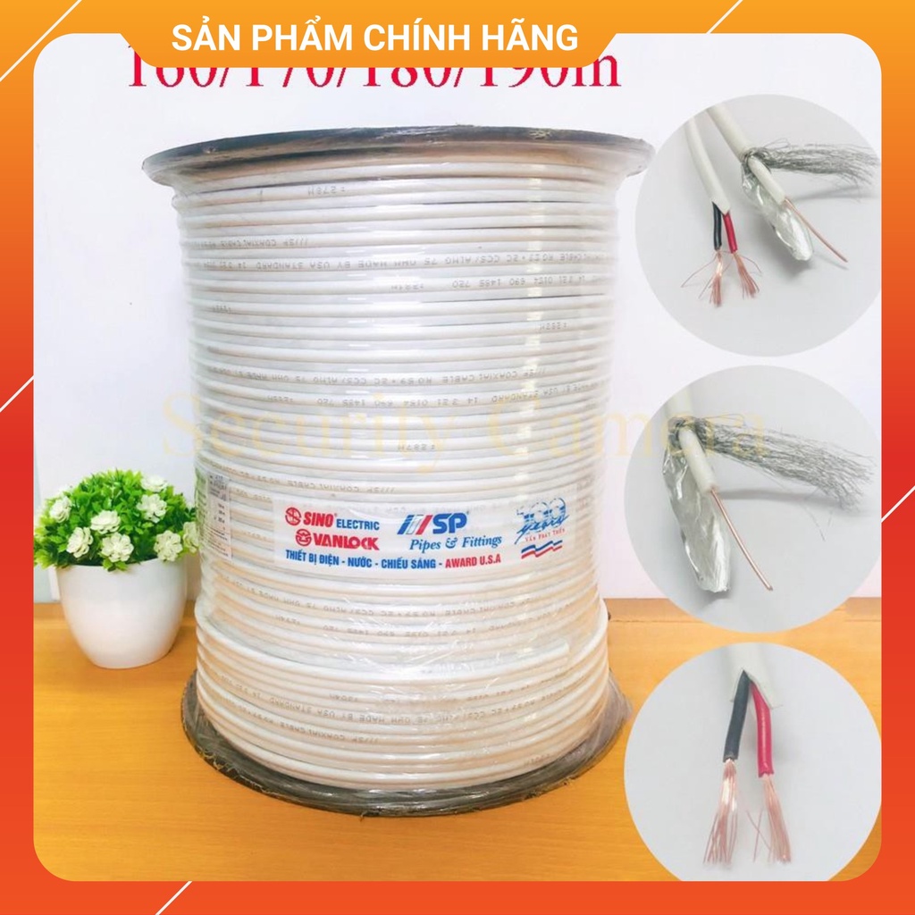 Cáp đồng trục GR59 SINO liền nguồn sử dụng cho camera cuộn 305M