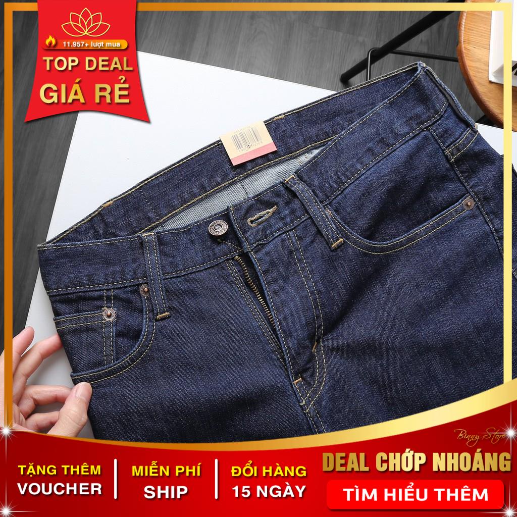 Quần Jean Nam Màu Xanh Than Cát Levis 511 Made in Cambodia