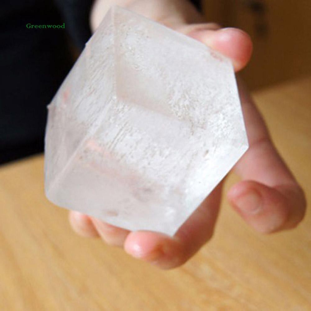 Khuôn Silicon Làm Đá 8 Ô Lớn Màu Đen