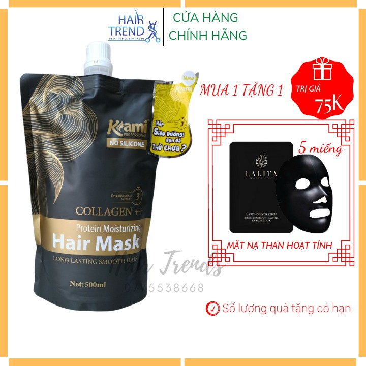 [SIÊU RẺ] Dầu hấp tóc collagen siêu dưỡng hương nước hoa KAMI chính hãng