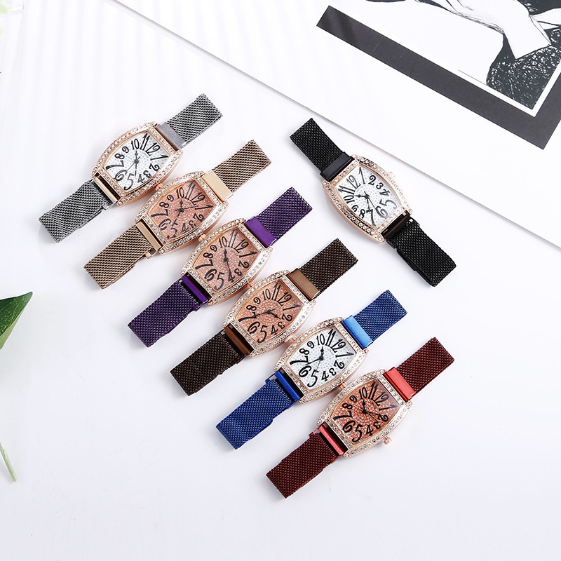 Thời Trang Đồng Hồ Quartz Nữ Đính Đá Sang Trọng