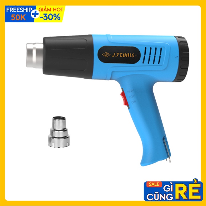 Máy Thổi Hơi Nóng 2000W, Máy Khò Nhiệt Màng Co Chính Hãng [BH 6 Tháng]