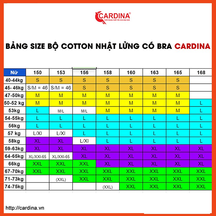 Đồ bộ nữ CARDINA  chất cotton Nhật  cao cấp áo sát nách kèm bra tháo rời tiện lợi 1CF25.