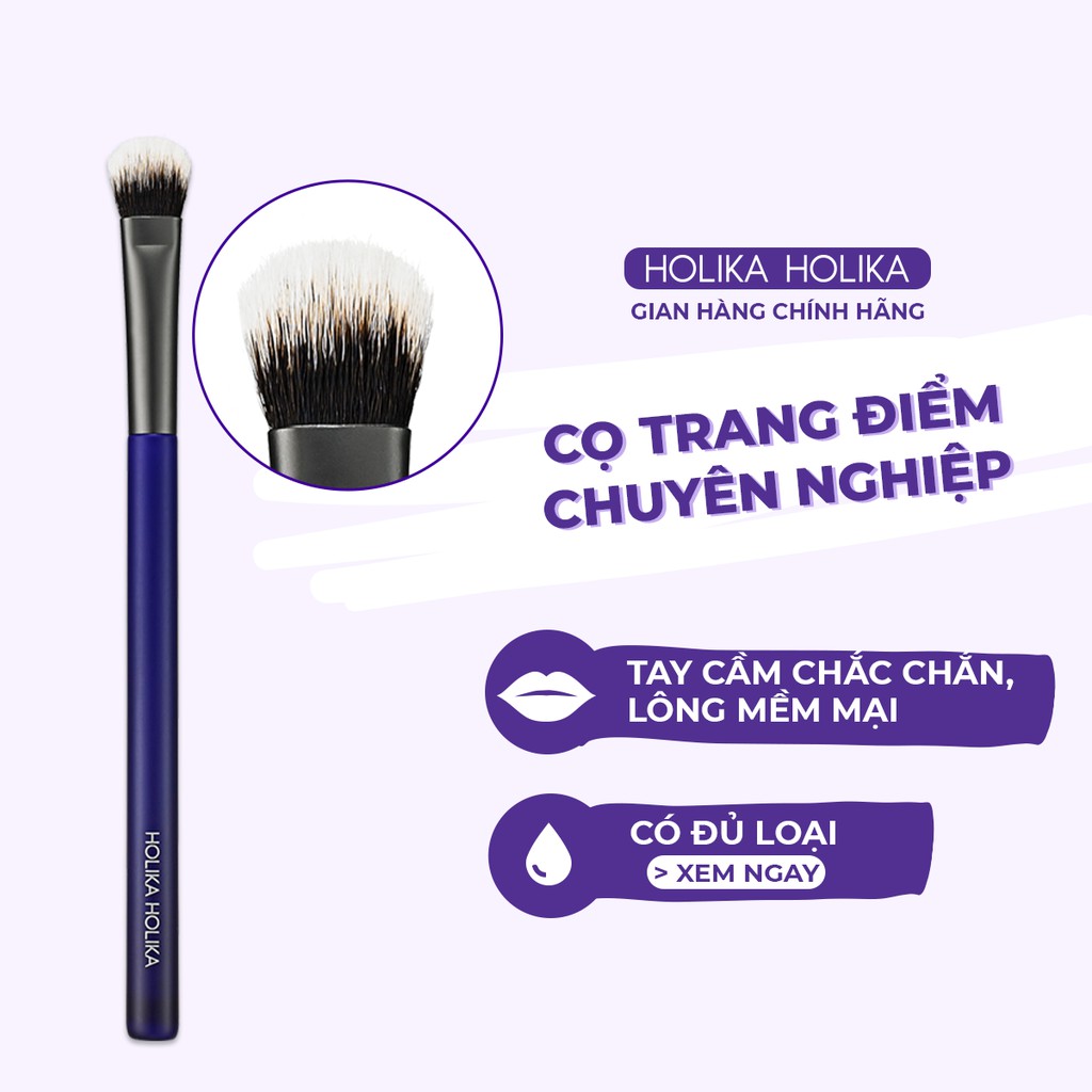 Cọ đánh phấn mắt Hàn Quốc Holika Holika Magic Tool Large Eyeshadow Brush thiết kế tối ưu dễ dàng sử dụng (14,7x1,5cm)