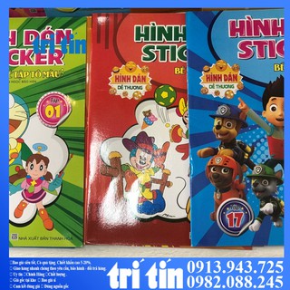 COMBO 11 Cuốn Tập Tô Màu Cho Bé Yêu Thỏa Thích Sáng Tạo có sticker