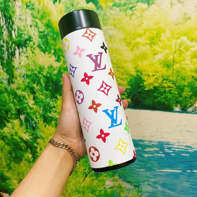 Bình Giữ Nhiệt Nhiệt Kế 500ml Thông Minh, Inox 304 An Toàn Không Rỉ  Thích Hợp Làm Quà Tặng.