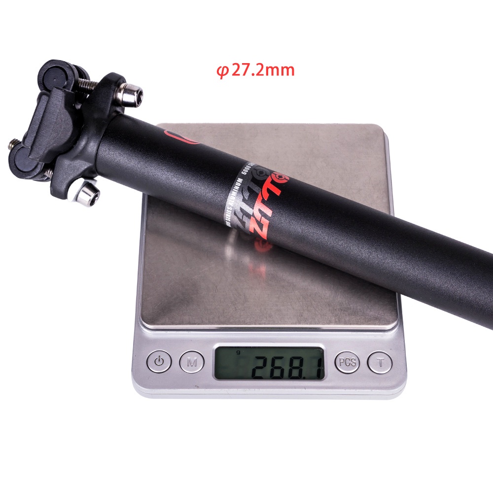 Thanh gắn yên xe đạp leo núi ZTTO bằng hợp kim nhôm siêu nhẹ kích thước 27.2/ 30.9/ 31.6 x 350mm chuyên dụng