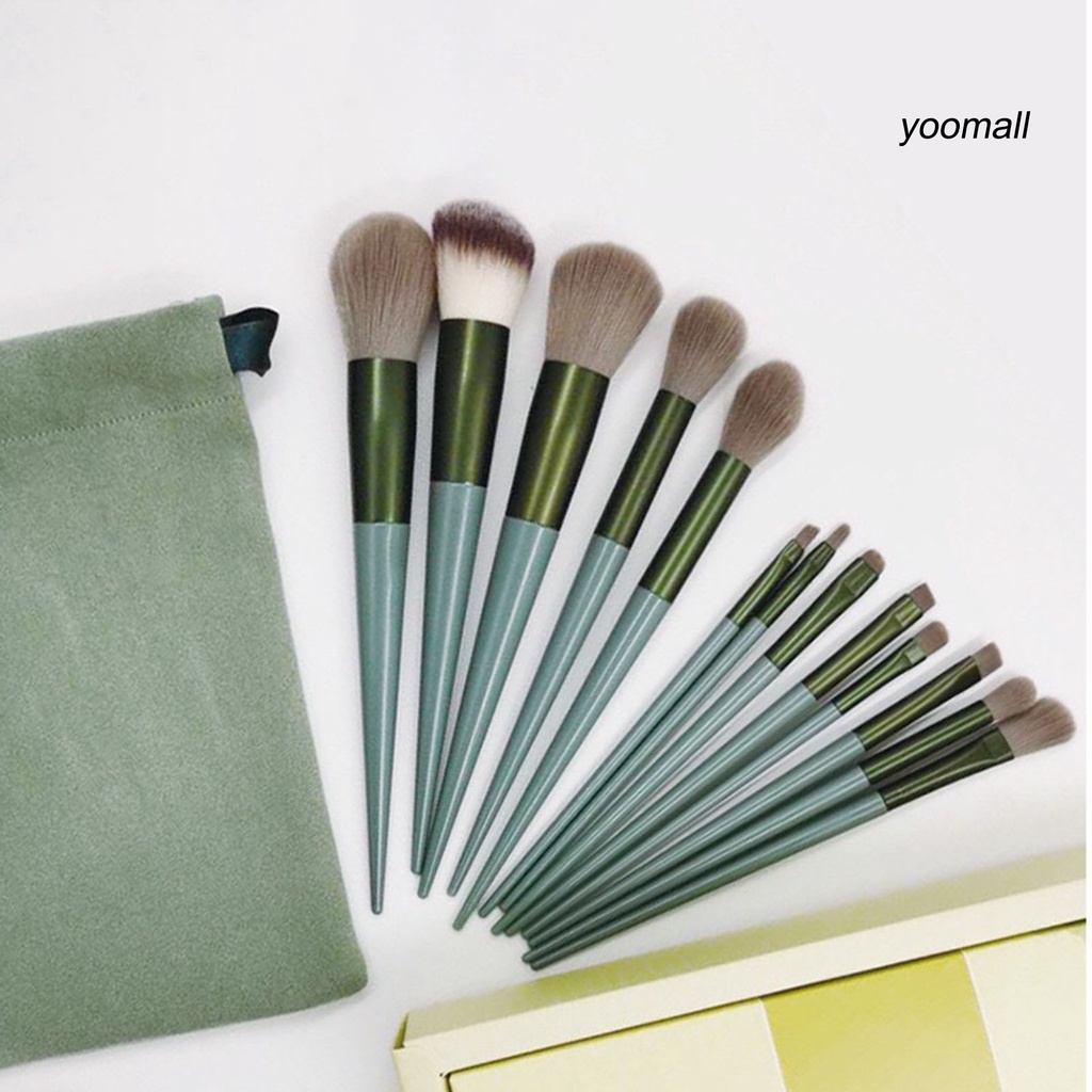 [Hàng mới về] Set 13 cọ trang điểm lông mịn khô nhanh an toàn
