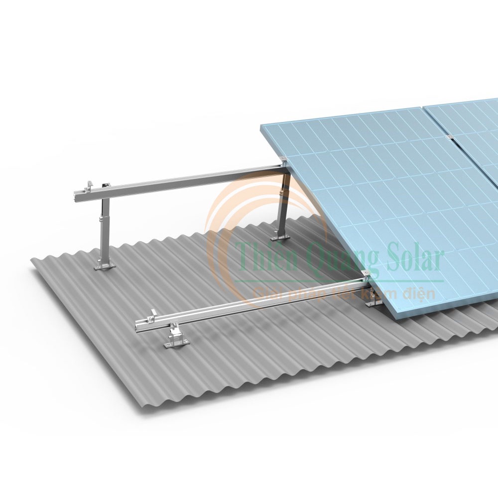 Chân đế tạo độ nghiêng lắp đặt tấm pin mặt trời