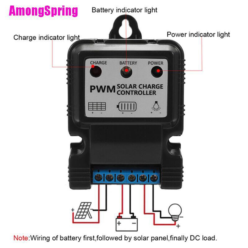 Bộ điều khiển sạc năng lượng mặt trời 6v 12v 10a chất lượng cao