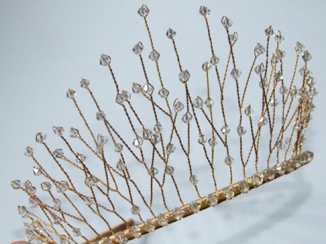 Vương miện princress phụ kiện cô dâu phụ kiện cưới